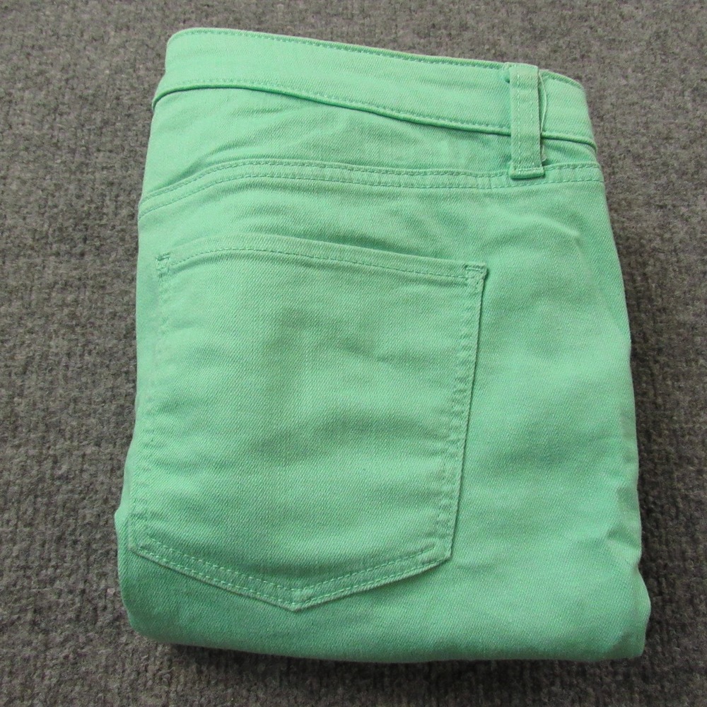 Talbots Pedal‎ Pusher Jean Womens 16P Green Cropped Pants Capris Stretch Casual